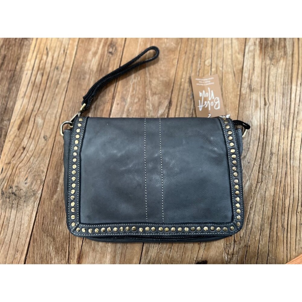 Free People Bolsa Nova Marisa Messenger Bag Studded Leather Purse Campomaggi